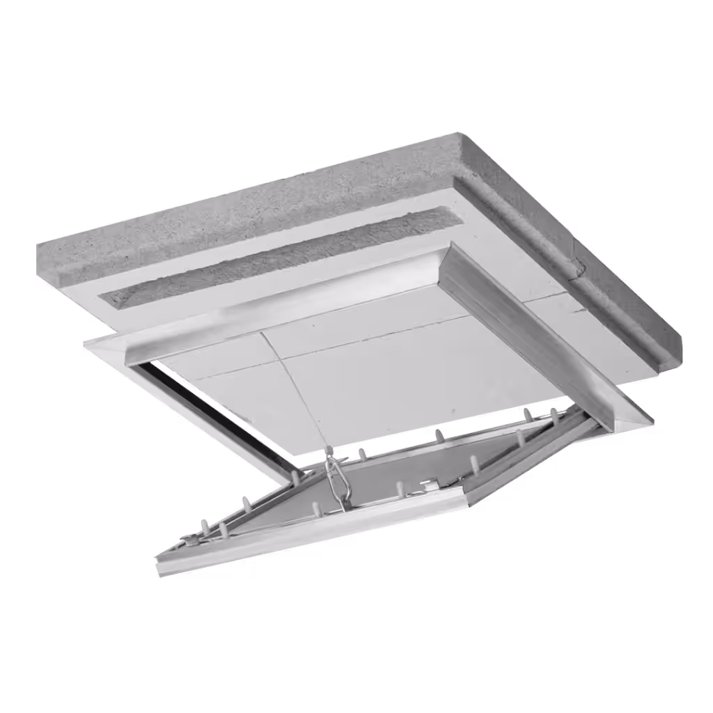 Brandwerend inspectieluik Alustar Airproof EI30 voor verlaagd plafond, luchtdicht en rookdicht, 200×200 tot 600×600 mm