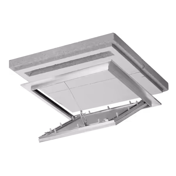 Brandwerend inspectieluik Alustar Airproof EI30 voor verlaagd plafond, luchtdicht en rookdicht, 200×200 tot 600×600 mm