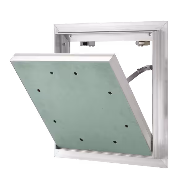 Inspectieluik Alu Quattro van aluminium, luchtdicht, slagregendicht en rookdicht, 200×200 tot 600×600 mm