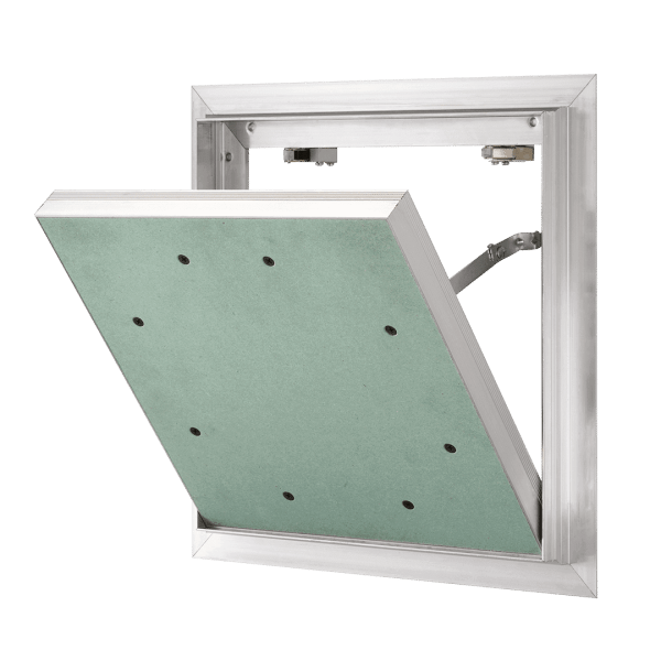 Inspectieluik Alu Quattro van aluminium, luchtdicht, slagregendicht en rookdicht, 200×200 tot 600×600 mm