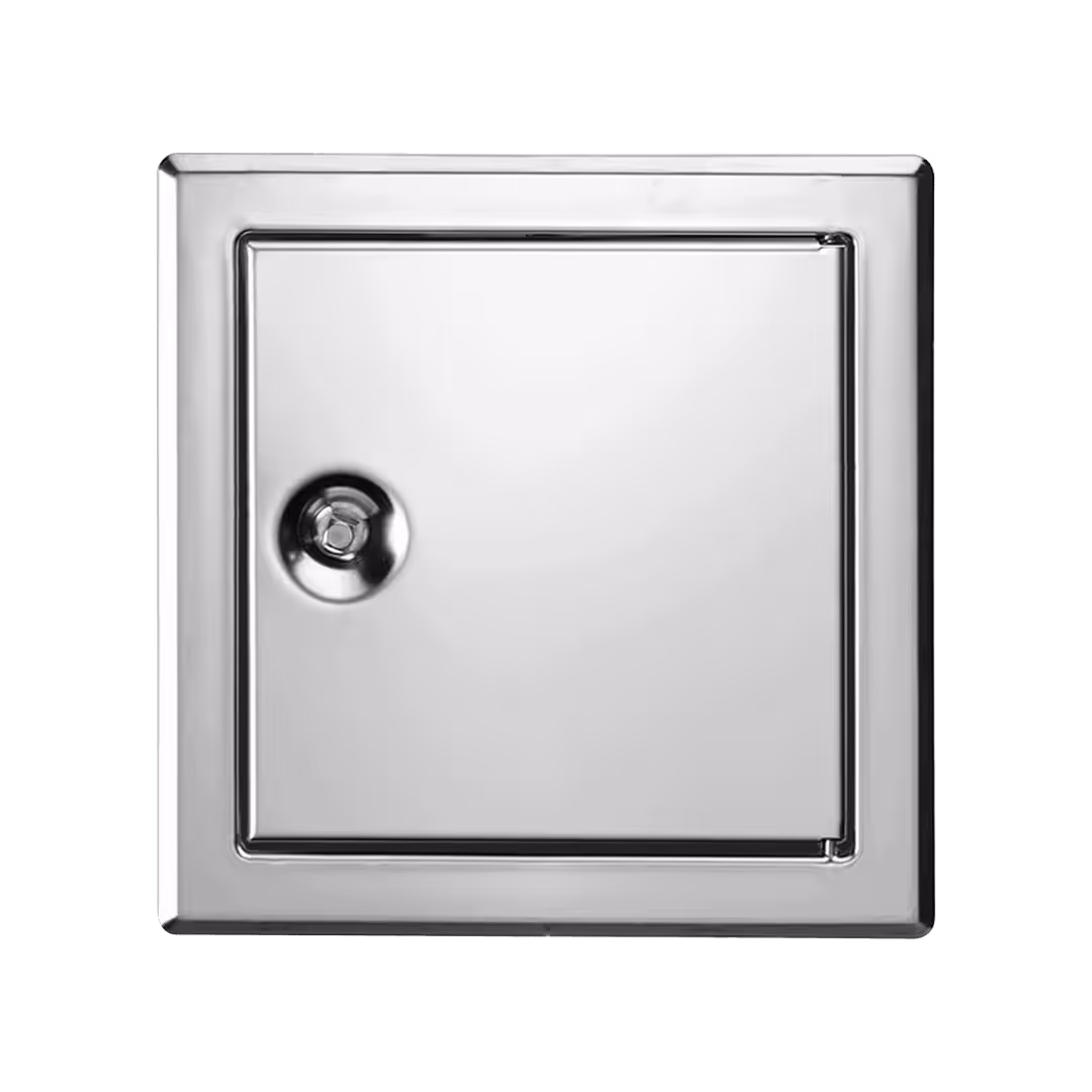 7-2.png Inspectieluik Tempo Softline van gepolijst RVS, vierkantsleutel, 200×200 tot 600×600 mm