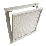 Inspectieluik Tempo Eco Ventil met kunststof ventilatierooster voor wanden en schachten, 200×200 tot 600×600 mm