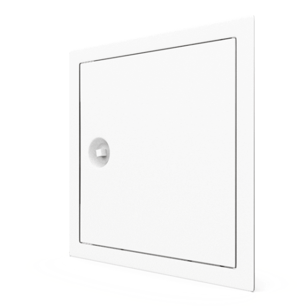 Tempo Softline Stalen Inspectieluik Wit met Vierkantslot - Afbeelding 3