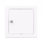 Stalen inspectieluik Tempo Softline, wit, cilindersleutel, 150×150 tot 1200×1200 mm