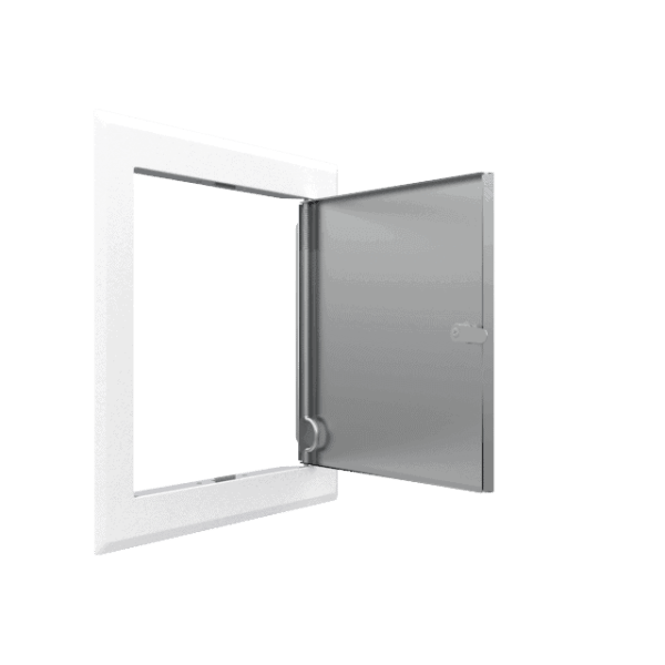 Tempo Softline Stalen Inspectieluik Wit met Cilinderslot - Afbeelding 6