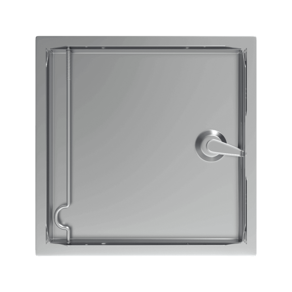 Tempo Softline Stalen Inspectieluik Wit met Cilinderslot - Afbeelding 2