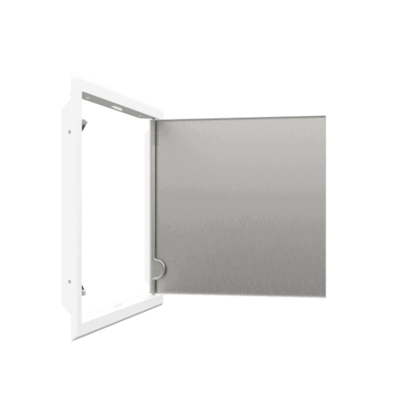 Tempo Softline Stalen Inspectieluik Wit met Druk sluiting - Afbeelding 5