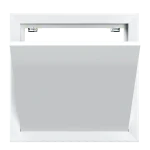 Stalen inspectieluik Tempo Softline luchtdicht en stofdicht, voor wand en plafond, 200×200 tot 600×600 mm