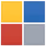 Stalen inspectieluik Tempo Softline gekleurd, push-to-open, in 14 RAL-kleuren, 200×200 tot 800×800 mm