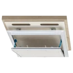Brandwerend inspectieluik EI30 (30 min) 18 mm voor zelfdragend verlaagd plafond – Alumatic, 300×300 tot 600×600 mm